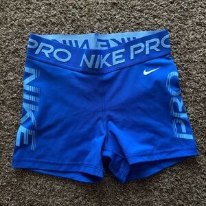 Nike Pro Dri-FIT Blue Shorts
